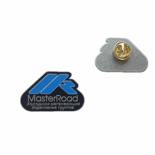 Значок металлический окрашенный с полноцветной печатью