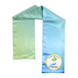 Шарф атласный двуслойный, с полной запечаткой