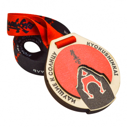 Медаль из дерева 2-слойная с УФ-печатью