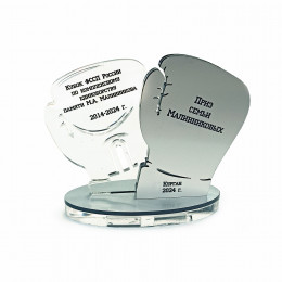 Приз из акрила с 3-слойный (один слой пластика) с УФ-печатью