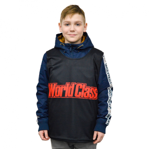 Манишка-майка футбольная детская, материал: ложная сетка