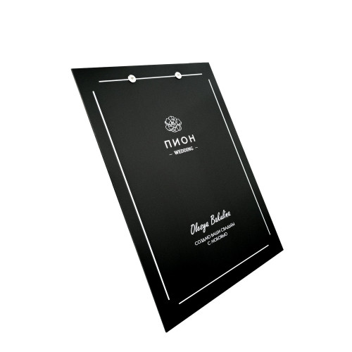 Планшет с зажимом для бумаг, акриловый с УФ-печатью