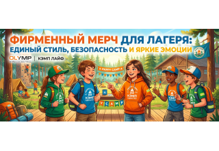 Фирменный мерч для лагеря:единый стиль, безопасность и яркие эмоции