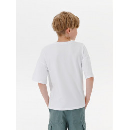 Футболка детская оверсайз Teezer, белая