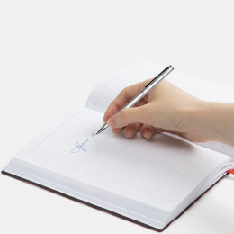 Ручка шариковая Hotel Chrome, ver.2, серебристая