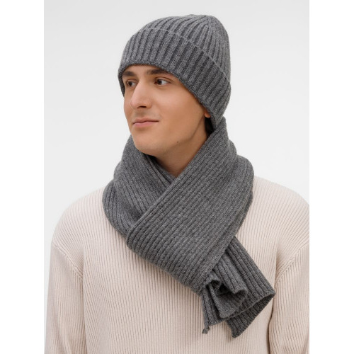 Шарф Laconi, темно-серый меланж