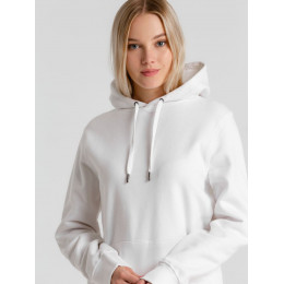 Толстовка с капюшоном унисекс King, белая