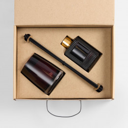 Набор Fragnola, грейпфрут и ветивер, бордовый