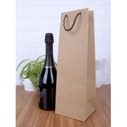 Пакет под бутылку Vindemia, крафт