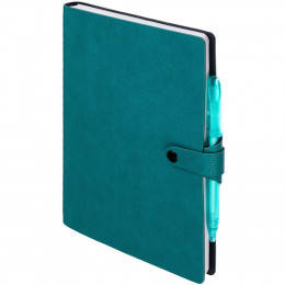 Ежедневник Strep Front на заказ, недатированный, бирюзовый