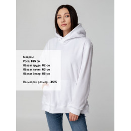 Худи флисовое унисекс Manakin, белое