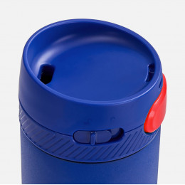 Термостакан X1 с цветной кнопкой, синий с красным