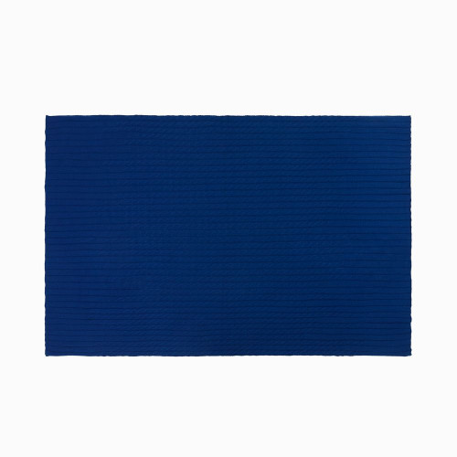 Плед Tressa, темно-синий (кобальт)