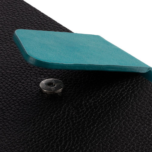 Ежедневник Boom, недатированный, черный с бирюзовым