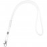 Шнурок для бейджа Tube Metal, белый