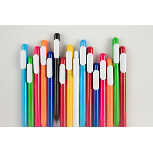 Ручка шариковая Swiper, черная с белым