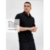 Рубашка поло унисекс Senti, черная