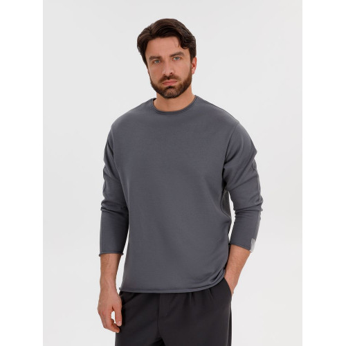 Лонгслив унисекс Siluetti Fuori, серый