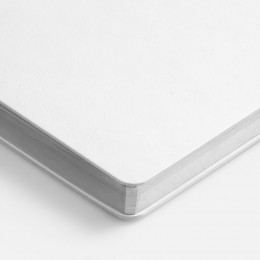 Ежедневник Nebraska Flex, недатированный, белый с серебристым