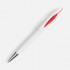 Ручка шариковая Nave, белая с красным