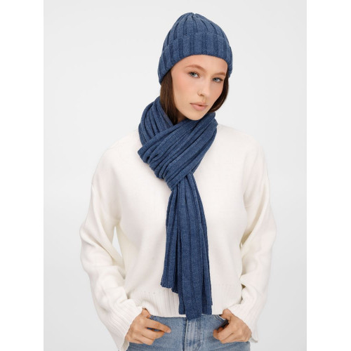 Шарф Metelitsa, синий меланж (джинс)