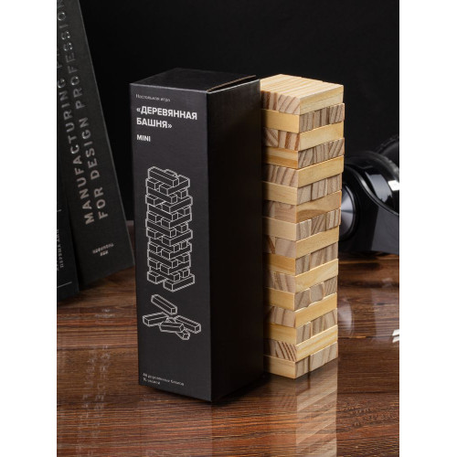Игра «Деревянная башня мини», неокрашенная