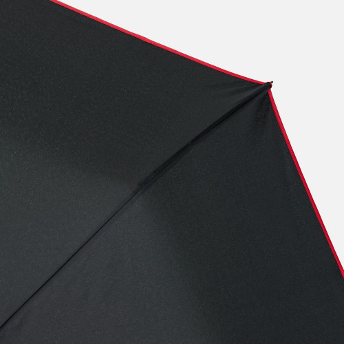 Зонт складной Edgeline, черный с красным