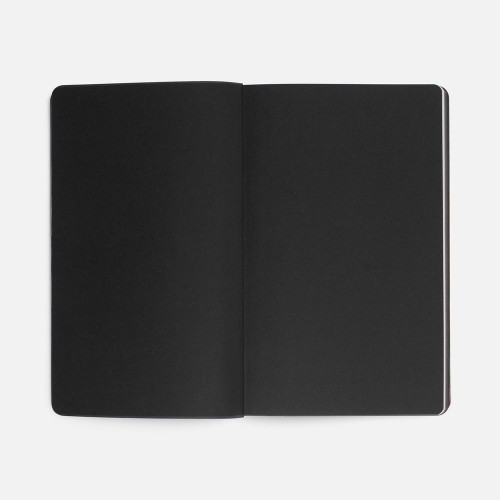 Ежедневник Trait, недатированный, черный с голубым