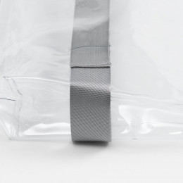 Шопер Clear Fest, ver.2, прозрачный с серыми ручками