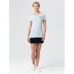 Футболка женская «Женщина хорошеет», голубая