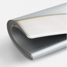 Блокнот Flex Shall ver.2, серебристый