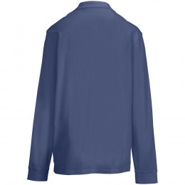 Рубашка поло унисекс с длинным рукавом Pacific LSL, синяя (джинс)