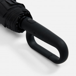 Зонт складной Skymate с УФ-защитой и ручкой-карабином, черный