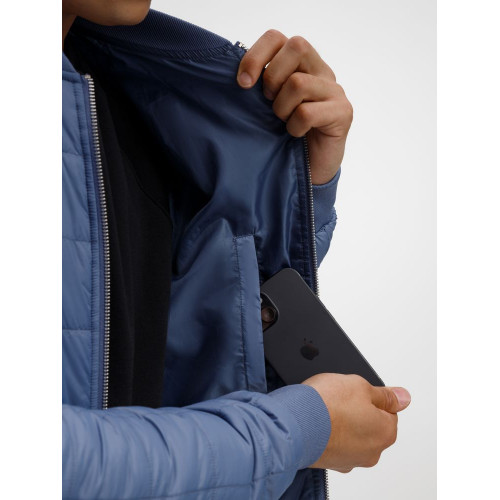 Куртка унисекс Warmbridge, синяя (джинс)