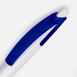 Ручка шариковая Bento, белая с синим