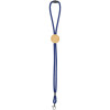 Шнурок для бейджа Tube Wood, синий