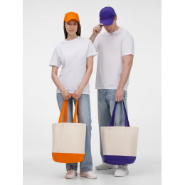 Холщовая сумка Shopaholic, оранжевая