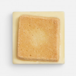 Печенье Dream White в белом шоколаде, квадрат