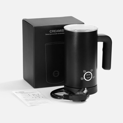 Электрический вспениватель молока Creamistry, черный