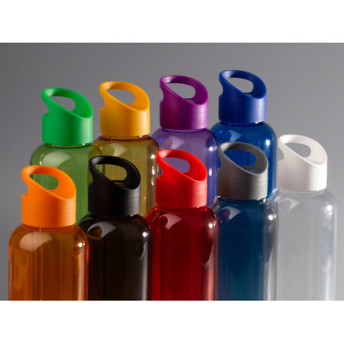 Бутылка для воды Plaske, прозрачная с белой крышкой