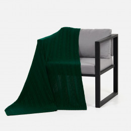 Плед Remitti, темно-зеленый (хвойный)