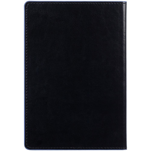 Ежедневник Alanis, недатированный, черный с синим