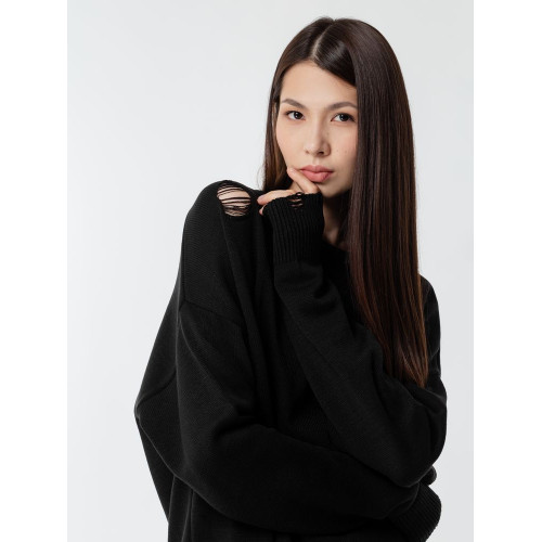 Джемпер оверсайз унисекс Grunge, черный