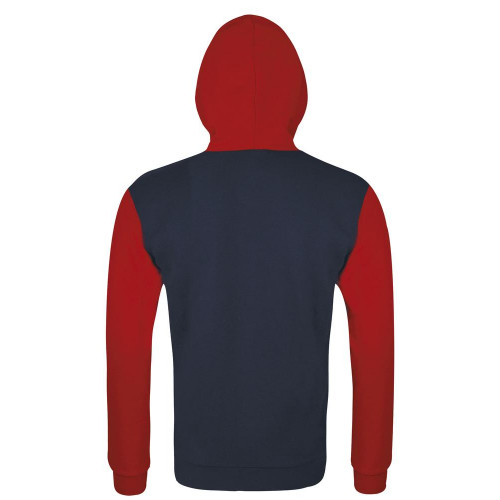 Толстовка на молнии Silver 280 темно-синяя с красным