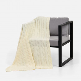 Плед Remitti, белый (молочный)