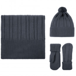 Шапка Knit Beat, темно-серая