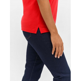 Рубашка поло унисекс Palermo, красная с белым