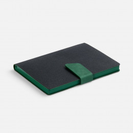 Ежедневник Boom, недатированный, черный с зеленым