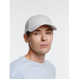 Бейсболка Spiker, серая с белым
