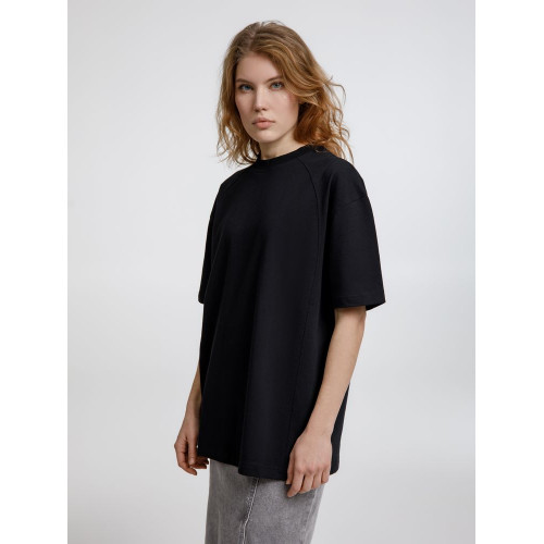 Футболка оверсайз унисекс Sideline, черная